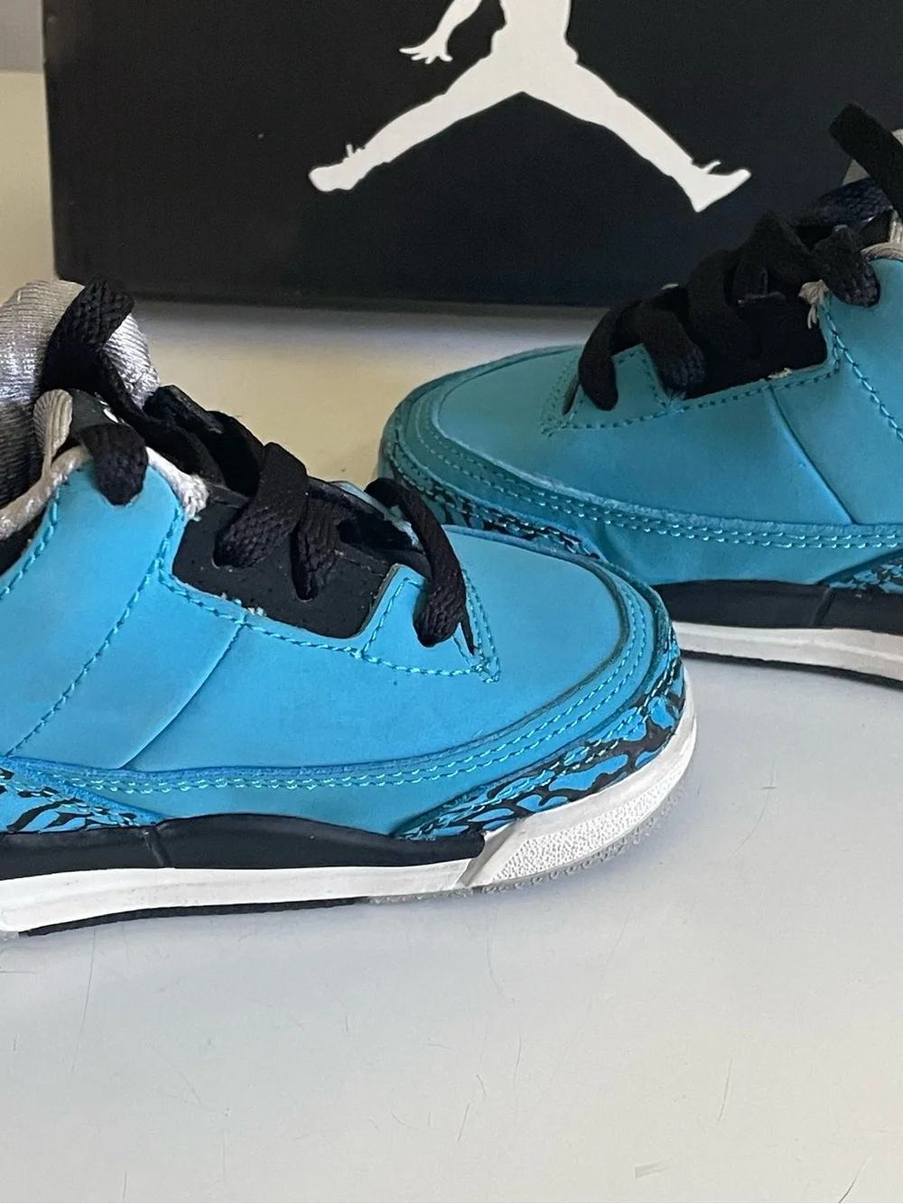 Nike Air Jordan 3 Retro (2014) Powder Blue Toddler Size 4C New